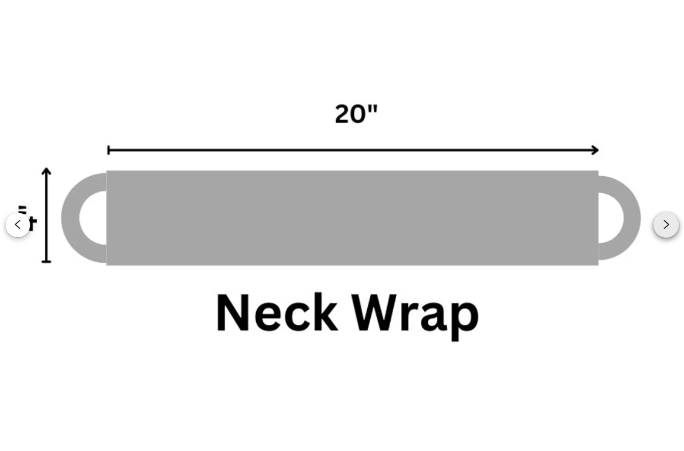 a drawing of a neckwrap 