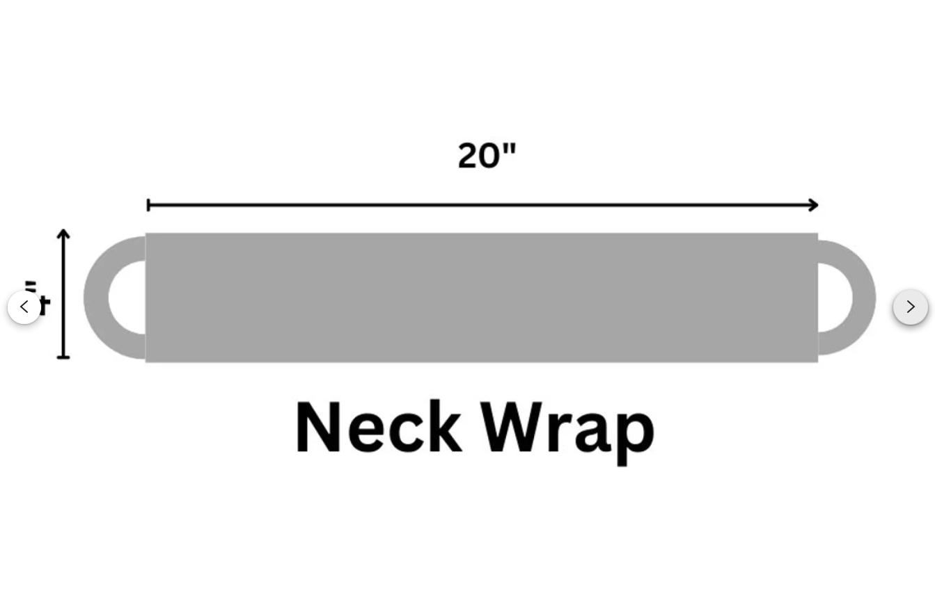 a drawing of a neckwrap