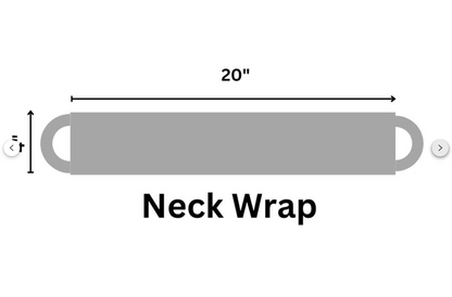 a drawing of a neckwrap 