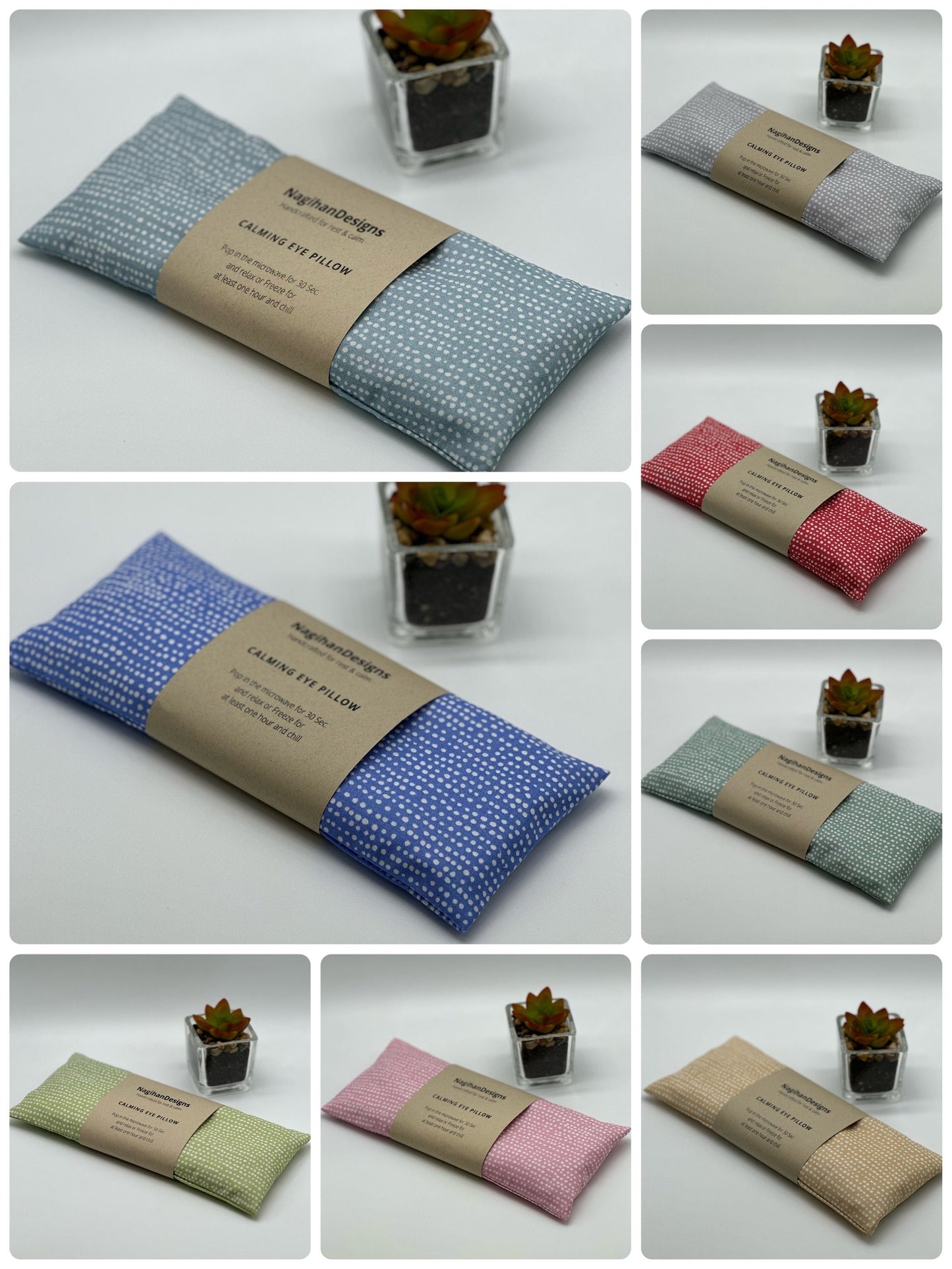 Calming Eye Pillow with Flaxseed